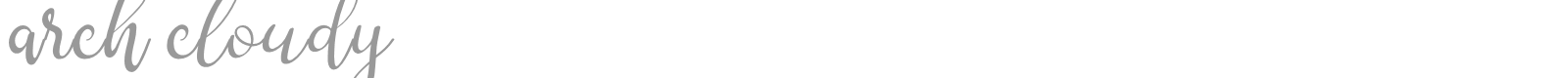 Arch Cloudy font preview